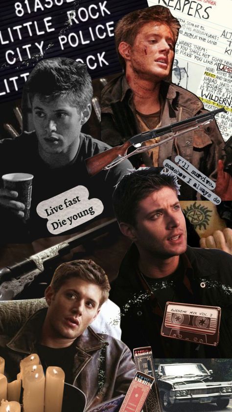 Dean Winchester Collage, Supernatural Dean Wallpaper, Dean Winchester Wallpaper Iphone, Dean Winchester Aesthetic Wallpaper, Supernatural Collage, Supernatural Wallpaper Iphone, Supernatural Background, Dark Vintage Aesthetic, Vintage Aesthetic Collage