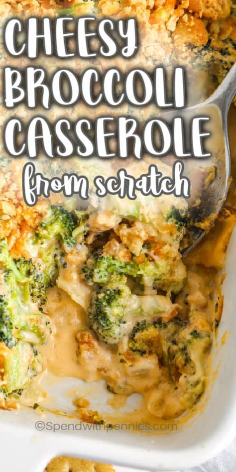 We love this easy cheesy broccoli casserole. This easy side dish is perfect for weeknight dinners, next to chicken, or other delicious proteins! #spendwithpennies #broccoli #broccolicasserole #recipe #sidedish #broccolicasserolerecipe #cheese #cheeseandbroccoli #casserole #homemade Easy Cheesy Broccoli, Easy Cheese Sauce, Cheesy Broccoli Casserole, Recipes Cheese, Broccoli Recipes Casserole, Broccoli Cheese Casserole, Homemade Cheese Sauce, Cheesy Broccoli, Ground Beef Dishes