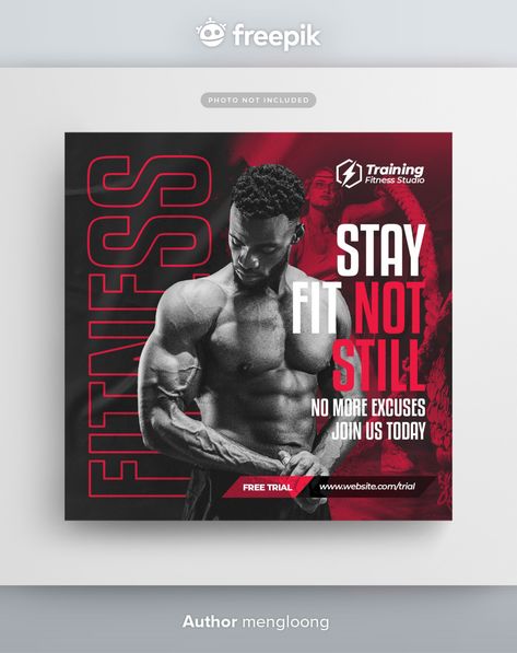 Gym Advertising, Gym Flyer, Gym Banner, Fitness Flyer, Gym Poster, Facebook Cover Design, Workout Posters, Visiting Card Design, Banner Ads Design