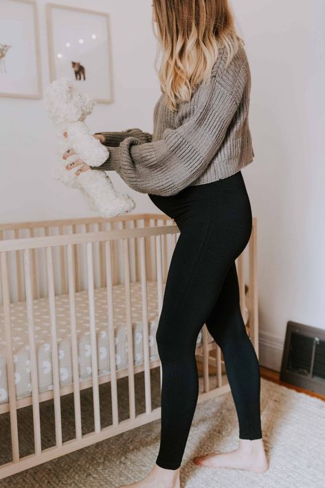 THE BEST MATERNITY LEGGINGS (Blanqi, Spanx or Ingrid & Isabel) | In an effort to find the BEST maternity leggings, we try & review 2 of the most talked-about brands, Spanx & Blanqi, + a 3rd (Ingrid & Isabel). | #TheMomEditStyle #TheMomEditMaternity #MaternityClothes #MaternityLeggings #BlanquiEverydayMaternityBellySupportLeggings #SpanxLookAtMeNowMaternityLeggings #MaternityLeggingsOufit Maternity Business Causal, Blanqi Maternity Leggings, Maternity Night Out Outfit Winter, Maternity Overalls Outfit Fall, Blanqi Maternity Leggings Outfit, Pregnant In Winter Outfits, Maternity Leather Leggings Outfit, Maternity Leggings Outfit Fall, Maternity Camping Outfit