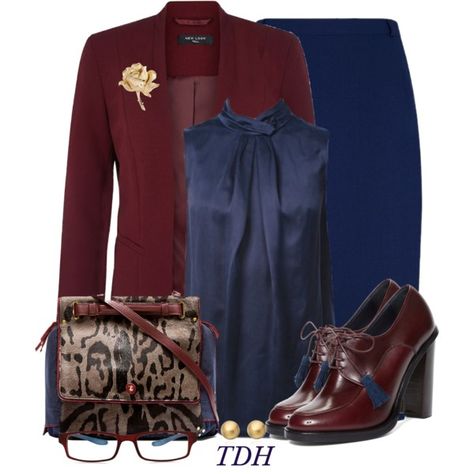 Burgundy Outfits For Women Classy, Navy And Maroon Outfit, Burgundy And Navy Outfit, Navy And Burgundy Outfit, Burgundy And Blue Outfit, Burgundy Blazer Outfit Woman, Navy Outfits For Women, Burgundy Blazer Outfit, Anniversary Colors