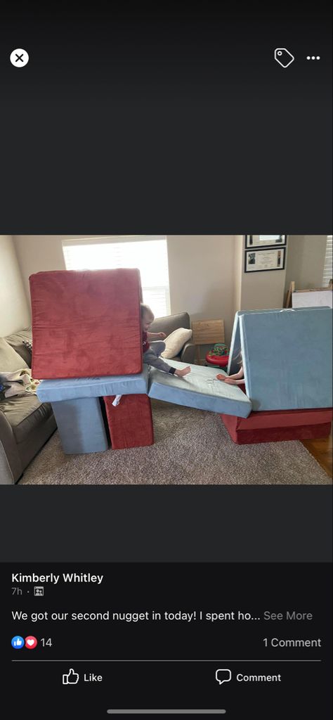 2 Nugget Couch Builds, Nugget Couch Builds, Explorer Sofa, Nugget Creations, Playroom/guest Room, Nugget Builds, Nugget Ideas, Nugget Couch, Play Couch