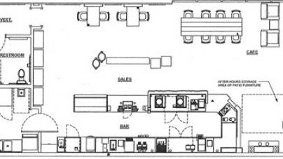 The proposed floor plan for the Starbucks Coffee that may set up shop on First Street. Source: Starbucks application to City of Napa. Small Coffee Shop Floor Plan, Coffee Shop Floor Plan, Shop Floor Plan, Starbucks Interior, Cafe Floor Plan, Coffee Plan, Cafe Plan, Starbucks Shop, Floor Plan With Dimensions