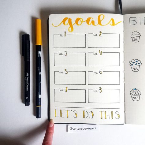 30 Shimmering Gold Bullet Journal Layouts | Jihi Elephant Bullet Journal Index Page, Bullet Journal Period Tracker, Bullet Journal Work, Bullet Journal Key, Goals Bullet Journal, Bullet Journal Spreads, Journal Layouts, Habit Tracker Bullet Journal, Planner Layouts