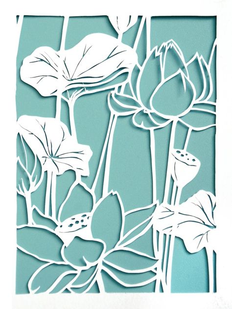 Paper Cutout Flowers, Paper Cut Art Templates Free Printable, Papercut Flowers, Papercut Art, Cut Out Art, Paper Cutout Art, Chinese Paper, Paper Cut Design, Art And Craft Design