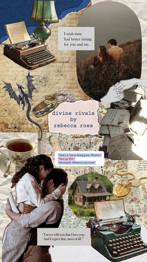 book scrapbook Rebecca Ross, Divine Rivals, Shut Up, I Want You, You And I, Books To Read, I Love You, To Read, Love You