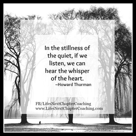 In the stillness of the quiet, if we listen, we can hear the whisper of the heart. ~Howard Thurman Find more inspirational quotes at: https://www.facebook.com/LifesNextChapterCoaching Follow my blog on: http://lifesnextchaptercoaching.com/blog/ Howard Thurman Quote, The Whisper Of The Heart, Howard Thurman, Whisper Of The Heart, Simple Reminders, Daily Reminders, Special Words, Positive Reinforcement, Hope Love