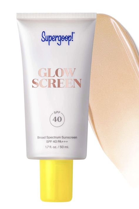 Sunrise/Champagne shade https://www.sephora.com/product/supergoop-glowscreen-sunscreen-spf-40-P456218?skuId=2315158&icid2=products%20grid:p456218:product Super Goop Sunscreen, Easter Wishlist, Supergoop Glow Screen, Super Goop, Supergoop Sunscreen, Supergoop Glowscreen, Glow Screen, Roses Birthday, Never Gonna