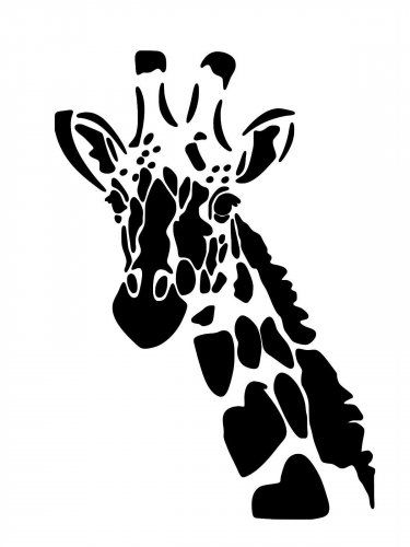 Free printable Giraffe stencils and templates Giraffe Stencil, Giraffe Images, Airbrush Shirts, Giraffe Head, Baby Animal Nursery, Animal Stencil, Giraffe Art, Stencil Templates, Silhouette Stencil