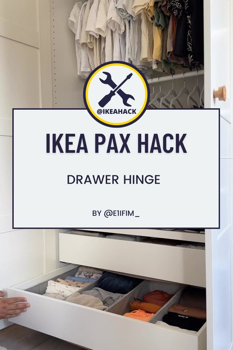 Ikea Pax Drawer Hack, Ikea Pax Drawers, Ikea Pax Hack, Ikea Pax, Shoe Cabinet, Fresh Look, Ikea Hack, Simple Tricks, Hinges