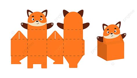 Treat Box Template, Box Fox, Packaging Template Design, Birthday Party Background, Paper Box Template, Paper Carving, Creative Gifts For Boyfriend, Baby Drawing, Origami Crafts Diy