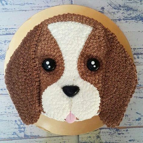 Dog Shaped Birthday Cake, Dog Birthday Cake For Kids, Dog Cakes For Kids, Puppy Cakes For Kids, Dog Face Cake, Puppy Dog Cakes, Puppy Birthday Cakes, Dog Birthday Cake Recipe, Dog Themed Birthday Party