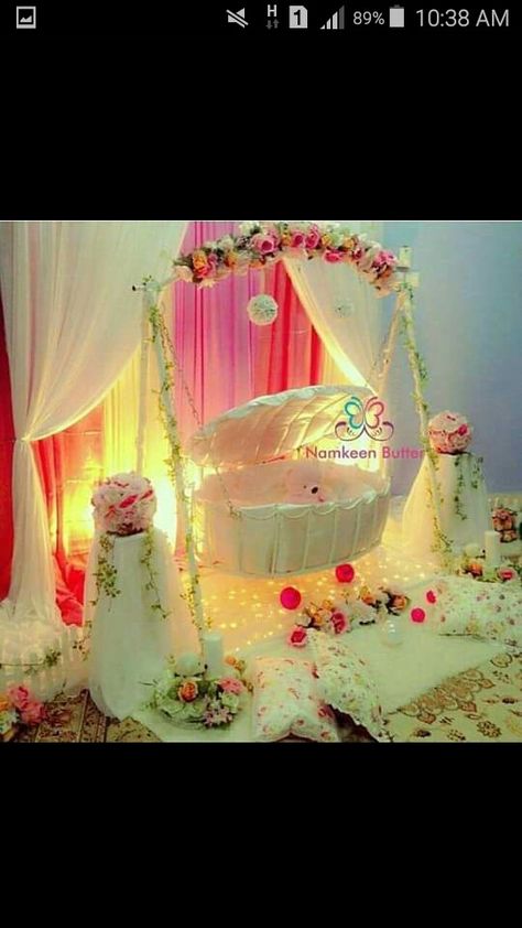 Cradle Ceremony Decoration, Cradle Decoration, Indian Baby Shower Decorations, Naming Ceremony Decoration, Baby Naming Ceremony, Indian Baby Showers, Cradle Ceremony, Baby Naming, Marriage Decoration