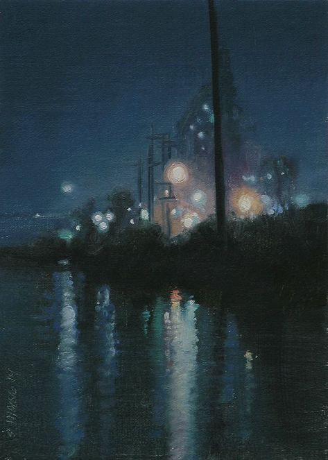 City Light, Safe Harbor, Magic City, Designer Streetwear, Vintage Designer, Light Art, Original Oil, Moscow, Oil Painting