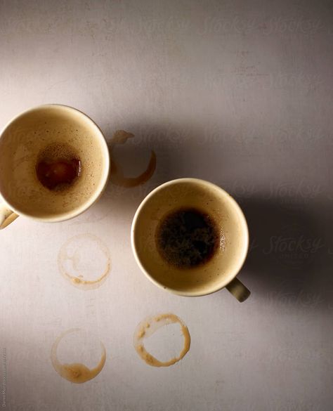 Empty Coffee Cups by Darren Muir Empty Coffee Cup, 2 Coffee Cups, Coffee Stains Aesthetic, Aesthetic Cup Of Coffee, Coffee Reference Photo, Cups Photography, Two Coffee Cups Aesthetic, Spilled Coffee Aesthetic, Cup Photography