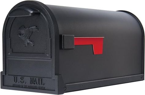 Amazon.com: Gibraltar Mailboxes AR15B000 Gibraltar Medium Premium Grade Rural Mail Box, 9-1/2 in W X 23 in D X 11 in H, Large, Black : Tools & Home Improvement Goodnight Mommy, Mail Drop Box, Large Mailbox, Steel Mailbox, Wall Mount Mailbox, Mounted Mailbox, Home Improvement Store, Door Latch, House And Home