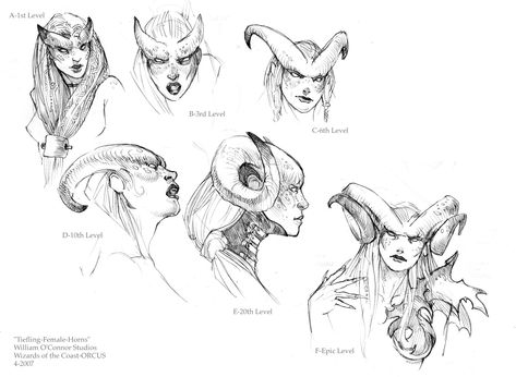 Tiefling Horns, Horns Art, Tiefling Female, Still Frame, Art Indian, 다크 판타지, Creature Drawings, Indian Paintings, Traditional Games