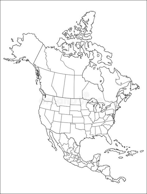 Map of North America. White Outline map of North America with counties, borders , #Affiliate, #White, #Outline, #America, #Map, #North #ad Printable Flower Coloring Pages, Montessori Art, Map Printable, Flag Coloring Pages, North America Map, Map Outline, Homeschool Inspiration, America Map, Pokemon Coloring Pages