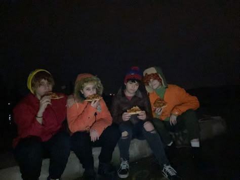 Stans Gang South Park, Style Cosplay South Park, South Park Group Costume, Kenny Cosplay South Park, Kyle Cosplay South Park, South Park Core, Kyle Broflovski Cosplay, Southpark Cosplay, South Park Halloween