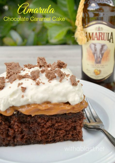 Divine, traditional South-African Amarula Chocolate Caramel Cake ~ rich, sweet, moist and a must-have recipe ! #Amarula #ChocolateCake #Caramel #SouthAfrican Chimney Cakes, Chocolate Caramel Cake, African Dessert, Coffee Cake Recipe, Caramel Cake, Delicious Cake Recipes, Desserts Recipes, Chocolate Caramel, Banana Cake