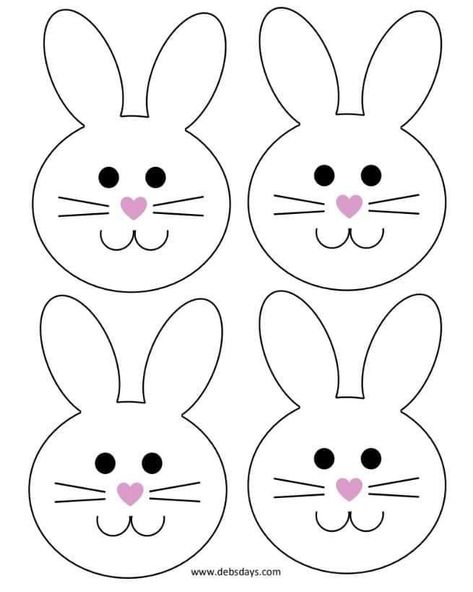 Easter Bunny Template, Rabbit Candy, Bunny Templates, Easter Arts And Crafts, Rabbit Crafts, Easter Templates, Pouch Bags, Treat Pouch, Easter Bunny Crafts