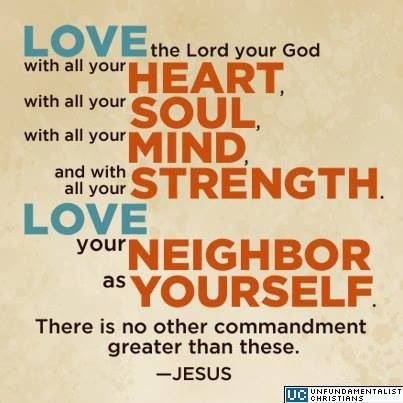 Matthew 22:37-39 ~ Greatest Commandment Commandments Of Jesus, The Greatest Commandment, Matthew 22 37, Greatest Commandment, Jesus Christ Quotes, Love Your Neighbour, Fear Of The Lord, Spiritual Development, Love The Lord