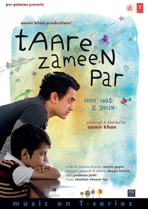 Like Stars On Earth, Taare Zameen Par, Best Bollywood Movies, Bollywood Posters, Aamir Khan, Bollywood Movie, Indian Movies, Family Movies, Hindi Movies