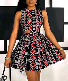 Latest Ankara Gowns, Short Flare Gown, Ankara Short Flare Gowns, Flare Gown Styles, Latest Ankara Short Gown, Short Ankara Dresses, Ankara Dress Designs, Classy Short Dresses, Ankara Short Gown Styles