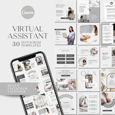 Boost your business with engaging content using this virtual assistant Instagram post #Virtual_Assistant_Instagram_Posts #Aesthetic_Instagram_Posts #Post_Template_Instagram #Instagram_Calendar Va Instagram Post Ideas, Virtual Assistant Instagram Posts, Instagram Calendar, Insta Template, Instagram Layout Ideas, Instagram Photoshop, Instagram Branding Design, Post Template Instagram, Facebook Templates