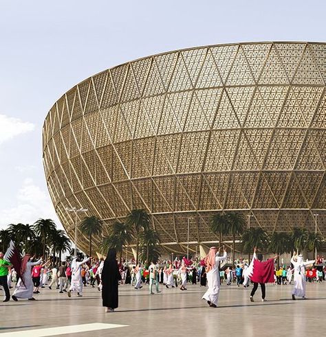 Foster + Partners Design a "Glittering" Stadium for Qatar's 2022 World Cup    http://feedproxy.google.com/~r/ArchDaily/~3/P9nMKhEl9WI/foster-plus-partners-design-a-glittering-stadium-for-qatars-2022-world-cup  #stadia #architecturelovers #design 2022 World Cup, Foster Partners, Qatar 2022, Qatar, World Cup, The Fosters, Louvre, Around The Worlds, Soccer