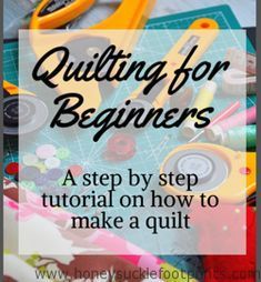 Beginner Quilt Tutorial, Beginner Quilting Projects, Beginning Quilting, Start Quilting, Beginner Quilt Patterns, Beginner Sewing Projects Easy, Quilting For Beginners, Quilting Tips, Sewing Projects For Beginners