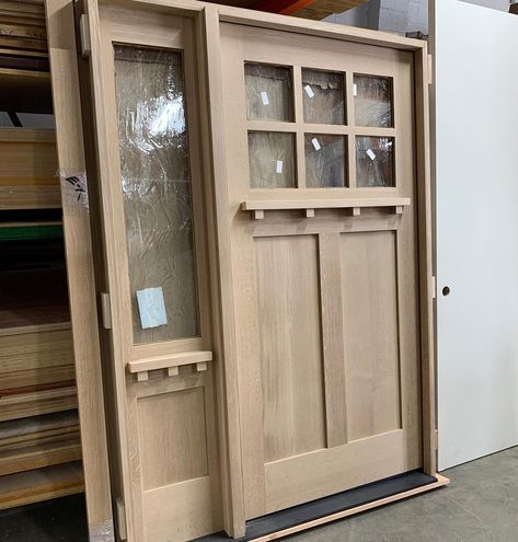 Mancino Door on Instagram: “Custom Quarter Sawn white oak entry door made by MDW. Swipe to see it installed and finished. #quartersawn #customdoors #customdoor…” White Oak Trim And Doors, White Oak Front Door, White Oak Front Doors, Mudroom Remodel, Oak Front Door, Stained Doors, Oak Trim, Double Front Doors, Quarter Sawn White Oak