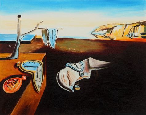 "The Persistence of Memory"  Salvador Dali, 1931 Dali Persistence Of Memory, Spain Painting, Optical Illusion Paintings, The Persistence Of Memory, Salvador Dali Paintings, Salvador Dali Art, Illusion Paintings, Melting Clock, Dali Paintings