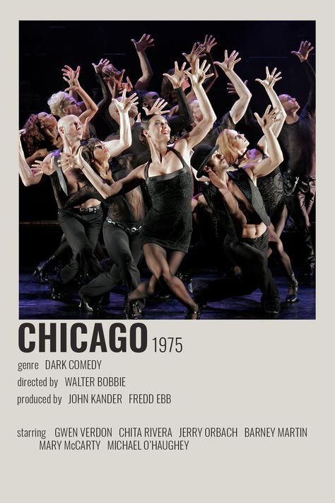 [ alternative minimalist polaroid movie tv show poster ] [ listed: original broadway cast / obc of chicago the musical ] Broadway Musicals Posters, Chicago The Musical, Musical Theatre Posters, Chicago Musical, Musical Wallpaper, Broadway Posters, Chicago Aesthetic, Chicago Poster, Musical Theatre Broadway