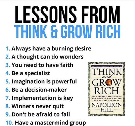 Start Late Finish Rich, Think And Grow Rich Principles, Rich Tips, Think And Grow Rich Quotes, Books Summary, Think And Grow Rich Book, Rich Quotes, Best Self Help Books, Self Development Books