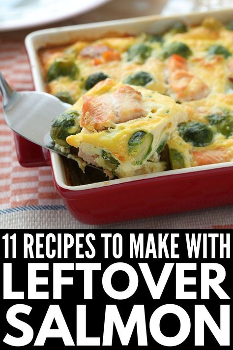 Leftover Tuna Recipes, Pre Cooked Salmon Recipes, Recipes Using Leftover Salmon, Salmon Leftovers Recipes, Leftover Salmon Recipes Keto, Baked Salmon Breakfast, Leftover Grilled Salmon Recipes, Recipes For Leftover Salmon, What To Do With Salmon