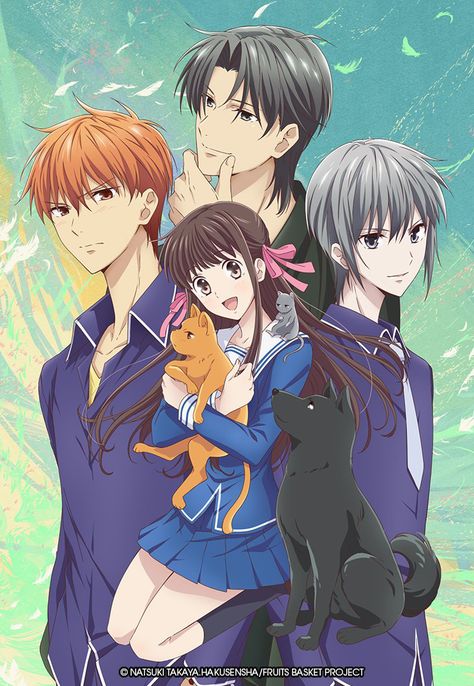 Fruits Basket (2019 Anime) Natsuki Takaya, Fruits Basket Kyo, Fruits Basket Manga, Tamako Love Story, Basket Anime, Anime Pins, Fruits Basket Anime, Fruit Baskets, Leap Year