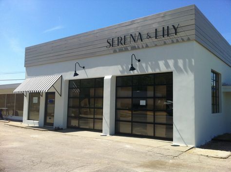 Serena & Lily Opens in Wainscott Next Week | East Hampton, NY Patch Warehouse Exterior Design, Business Exterior, Commercial Steel Buildings, Beach Market, Mini Mart, Mall Facade, Metal Building Designs, Commercial Design Exterior, Garage Exterior