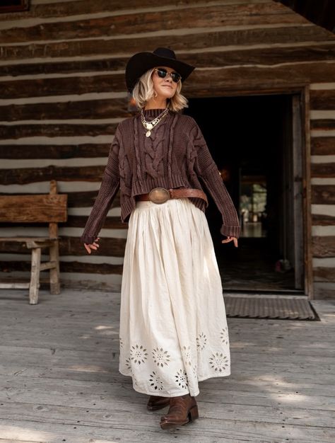 We The Free In A Daze Pullover curated on LTK Thanks Outfits Thanksgiving, Western Chic Winter Outfits, Pancho Outfit Women, Western Style Pictures, Witchy Western Outfit, Country Cottage Outfit, Cold Weather Country Outfits, Western Layered Outfits, Winter Country Outfits Women