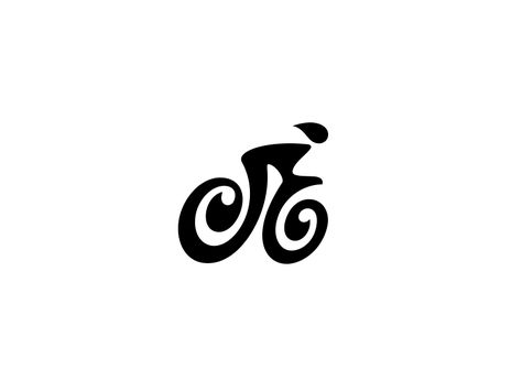 Cycling Logo, Cycle Logo, Clever Logo Design, Watermark Ideas, Bicycle Tattoo, Bike Tattoos, Bike Logo, Clever Logo, Event Logo