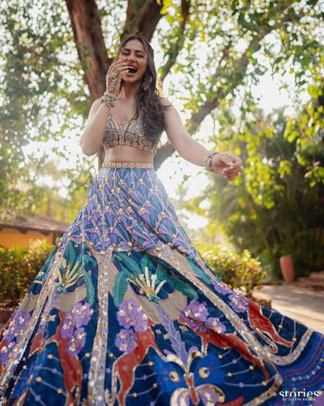 All The Photos & Videos From Rakul Preet & Jackky Bhagnani's Dreamy Spring Wedding Rakulpreet Singh, Reception Sarees, Papa Don't Preach, Haldi Dress, Shantanu And Nikhil, Haldi Outfit, Printed Lehenga, Celebrity Closet, Butterfly Blouse