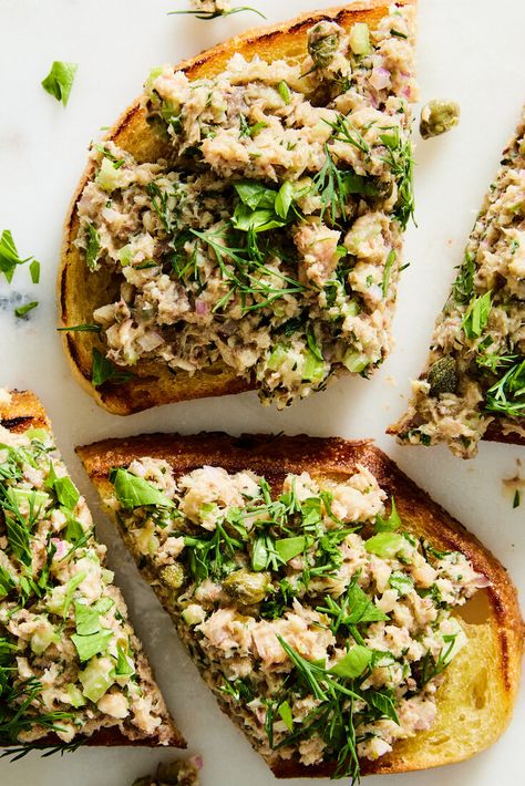 Sardine Salad Recipe - NYT Cooking Sardine Recipes Canned, Healthiest Recipes, Nyt Recipes, Sardine Salad, Whitefish Salad, Sardine Tin, Herb Oil, Sardine Recipes, Canned Fish