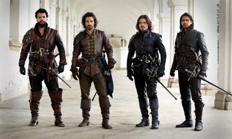 The Musketeers Tv Series, Howard Charles, The Musketeers Bbc, Musketeers Bbc, Bbc Musketeers, Luke Pasqualino, Tom Burke, Character Types, Brothers In Arms