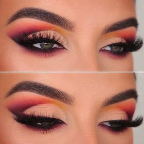 Thanksgiving Makeup, Sunset Makeup, Makeup Pictorial, Beginners Eye Makeup, Eye Makeup Looks, Cute Eye Makeup, Artist Makeup, Eye Makeup Techniques, Eye Makeup Pictures