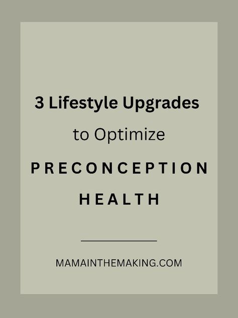 3 Swaps to Optimize Your Preconception Health Lily Nichols, Preconception Health, Preconception Planning, Endocrine Disruptors, Fetal Development, Healthy Baby, Thyroid Function, Thyroid Hormone, Small Steps