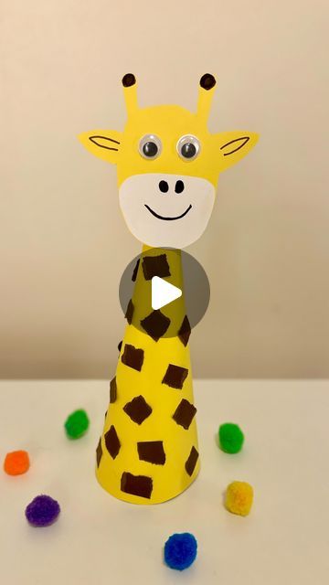 Mel  |  Early Childhood Educator on Instagram: "Giraffe Craft 🦒🦒

Follow @artsandcrafts4kids for more ideas! 🌟
.
.
.
#sensoryactivities #artsandcrafts #diyartsandcrafts #activitiesforkids #kidsactivities #earlychildhoodeducation #playlearningideas #giraffe" Giraffe Activities Preschool, Balloon Activities For Kids, Giraffe Crafts For Kids, Giraffe Craft, Giraffe Crafts, Early Childhood Educator, Balloon Tree, Paper Art Projects, Balloon Crafts