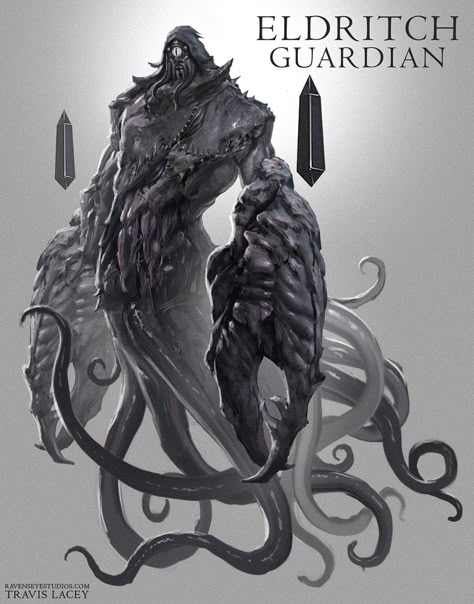 ArtStation - Eldritch Guardian Eldritch Creature, Eldritch Monster, Shadow Creatures, Dnd Monster, Lovecraftian Horror, Creepy Monster, Dark Creatures, Beast Creature, Eldritch Horror