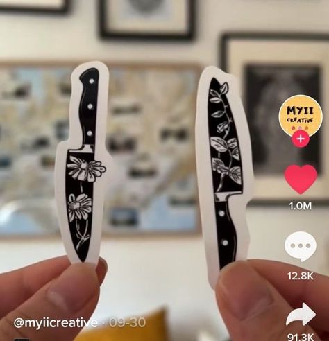 Best Friend Knife Tattoo, Dark Matching Tattoos For Best Friends, Best Friend Tattoos Same But Different, Complete Opposite Best Friend Tattoos, Matching Knife Tattoos For Best Friends, Knife Matching Tattoo, Matching Tattoos For Opposite Gender Best Friends, Small Opposite Matching Tattoos, Tattoo Pairs Friends