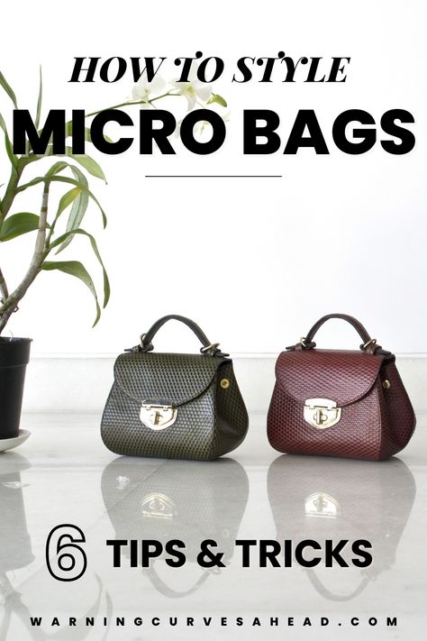 Two tiny purses sitting on a reflective surface Tiny Purses Mini Bag, Tiny Purses, Tiny Purse, Purse Game, Micro Bags, Purse Essentials, Micro Bag, Small But Mighty, Bags Tutorial