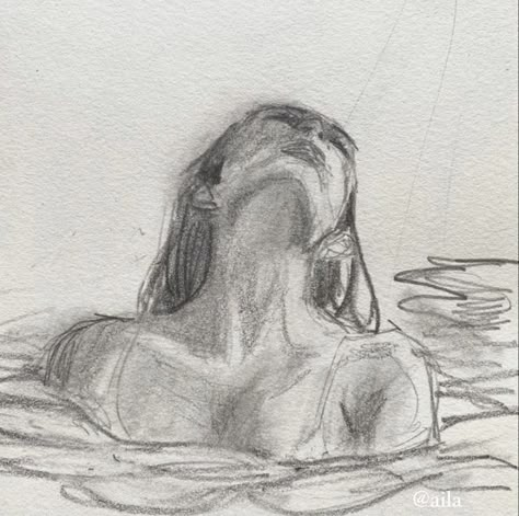 Sunset Swim, Deep Art, Art Tools Drawing, Easy Drawings Sketches, Sketches Simple, A Level Art, Sketch Ideas, Sketchbook Inspiration, Hand Art Drawing